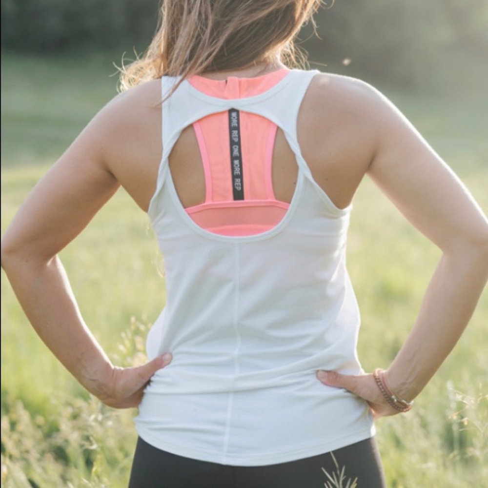Zyia white twist tank